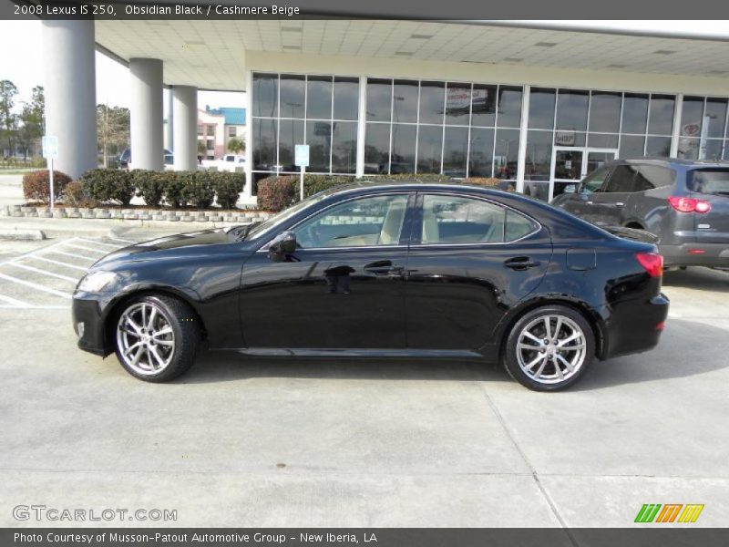 Obsidian Black / Cashmere Beige 2008 Lexus IS 250