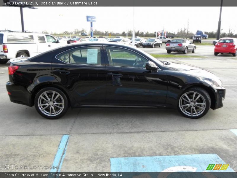 Obsidian Black / Cashmere Beige 2008 Lexus IS 250