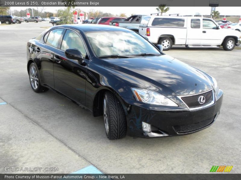 Obsidian Black / Cashmere Beige 2008 Lexus IS 250