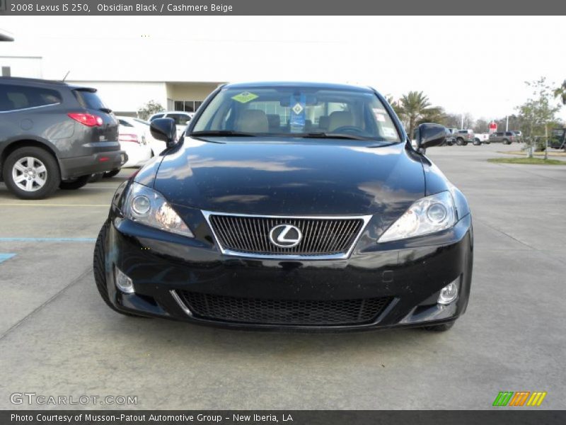 Obsidian Black / Cashmere Beige 2008 Lexus IS 250