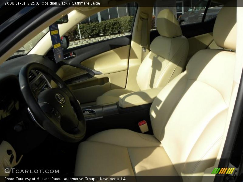 Obsidian Black / Cashmere Beige 2008 Lexus IS 250