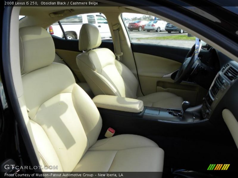 Obsidian Black / Cashmere Beige 2008 Lexus IS 250
