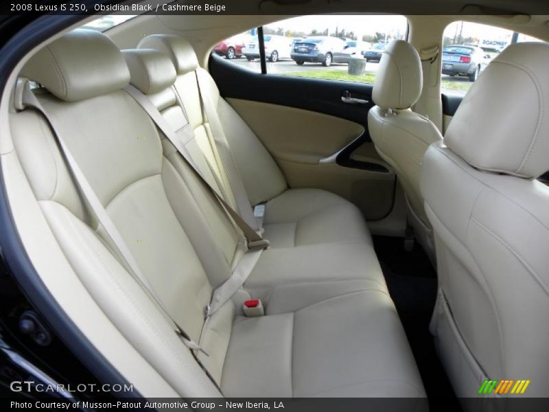 Obsidian Black / Cashmere Beige 2008 Lexus IS 250