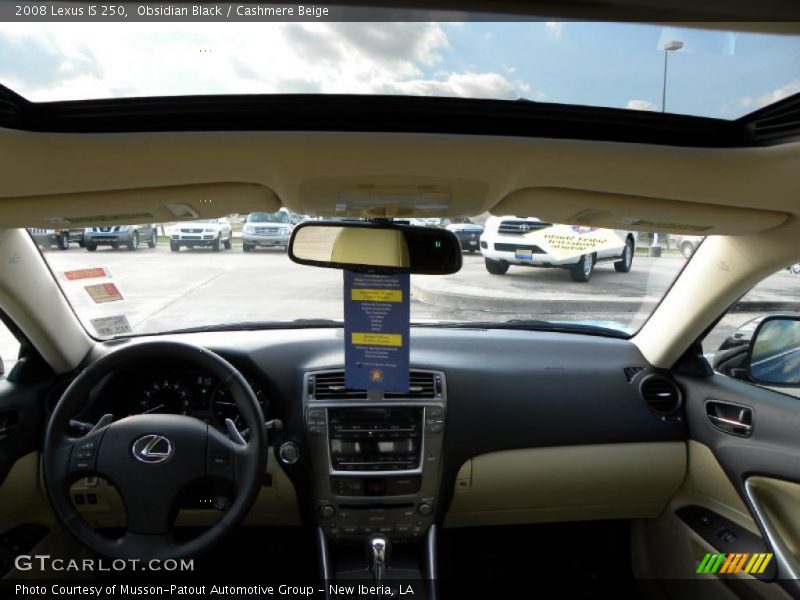 Obsidian Black / Cashmere Beige 2008 Lexus IS 250
