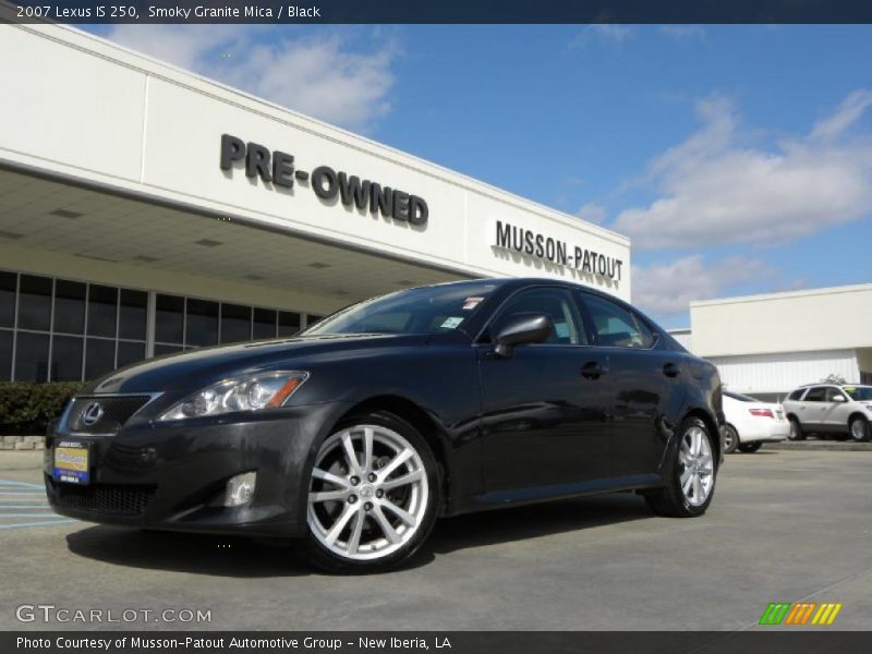 Smoky Granite Mica / Black 2007 Lexus IS 250