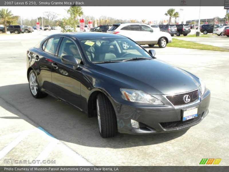Smoky Granite Mica / Black 2007 Lexus IS 250