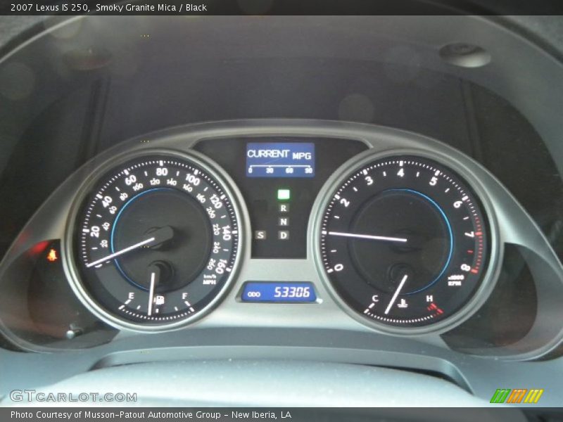 Smoky Granite Mica / Black 2007 Lexus IS 250