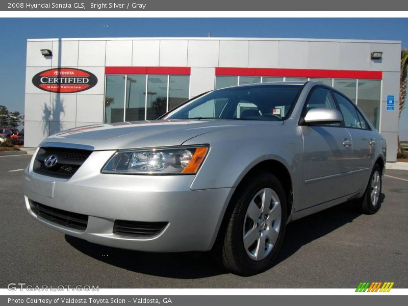 Bright Silver / Gray 2008 Hyundai Sonata GLS