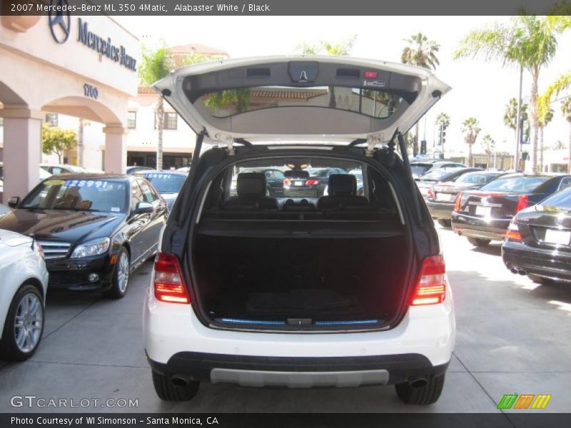 Alabaster White / Black 2007 Mercedes-Benz ML 350 4Matic