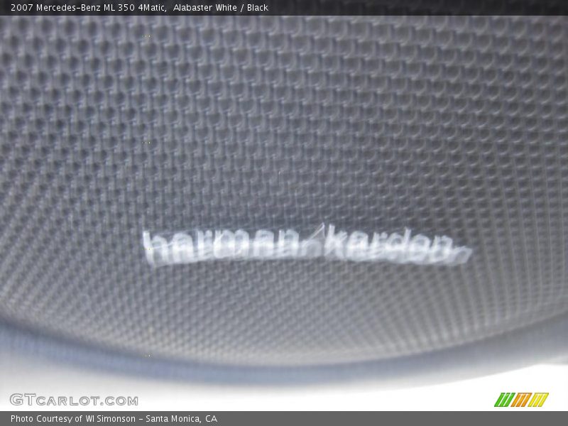 Alabaster White / Black 2007 Mercedes-Benz ML 350 4Matic
