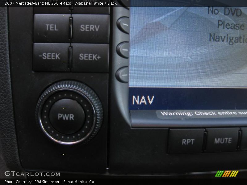 Alabaster White / Black 2007 Mercedes-Benz ML 350 4Matic