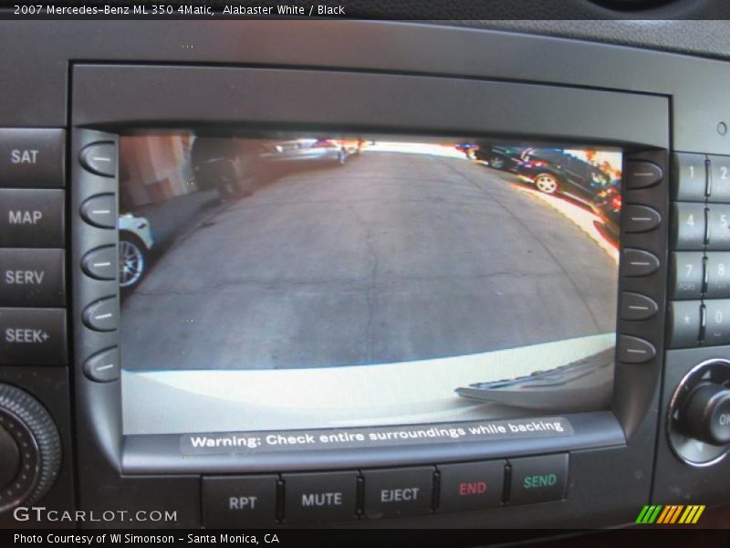 Alabaster White / Black 2007 Mercedes-Benz ML 350 4Matic