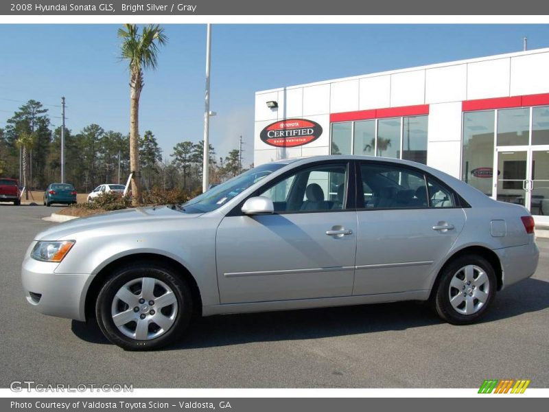 Bright Silver / Gray 2008 Hyundai Sonata GLS