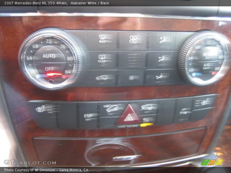 Alabaster White / Black 2007 Mercedes-Benz ML 350 4Matic