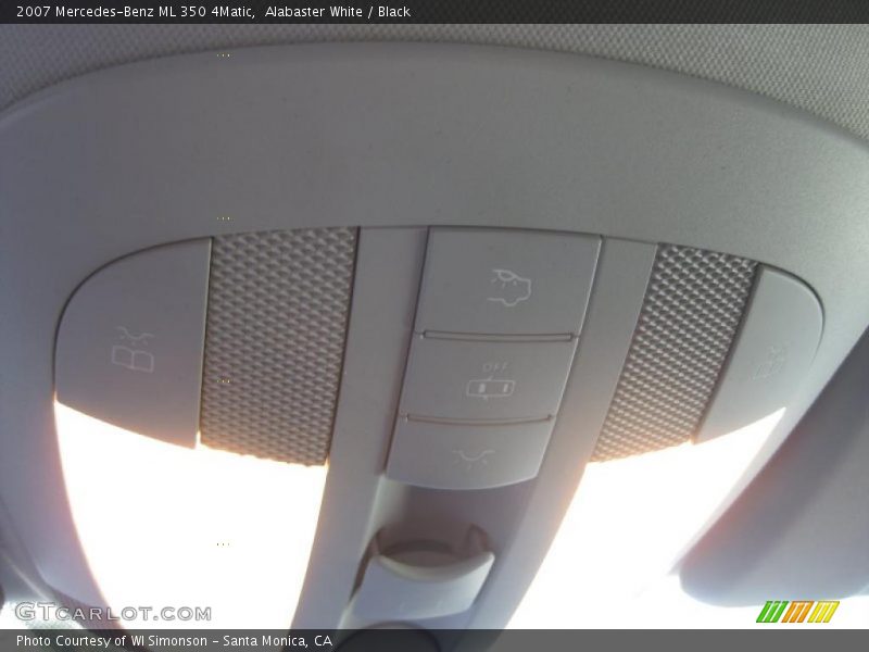 Alabaster White / Black 2007 Mercedes-Benz ML 350 4Matic