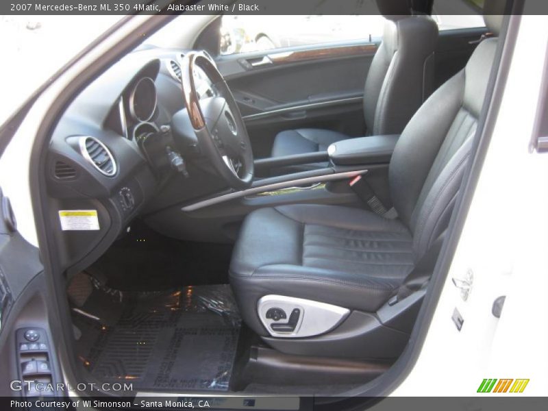 Alabaster White / Black 2007 Mercedes-Benz ML 350 4Matic