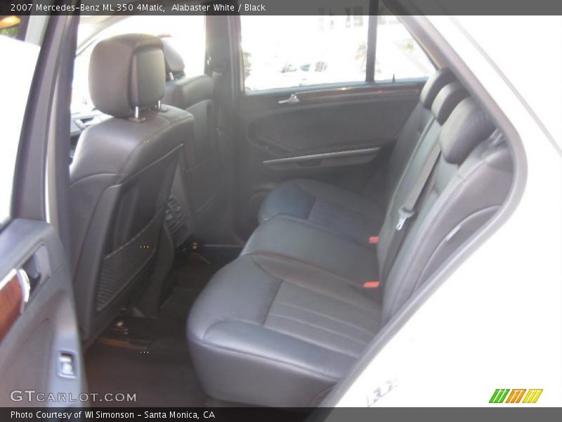 Alabaster White / Black 2007 Mercedes-Benz ML 350 4Matic
