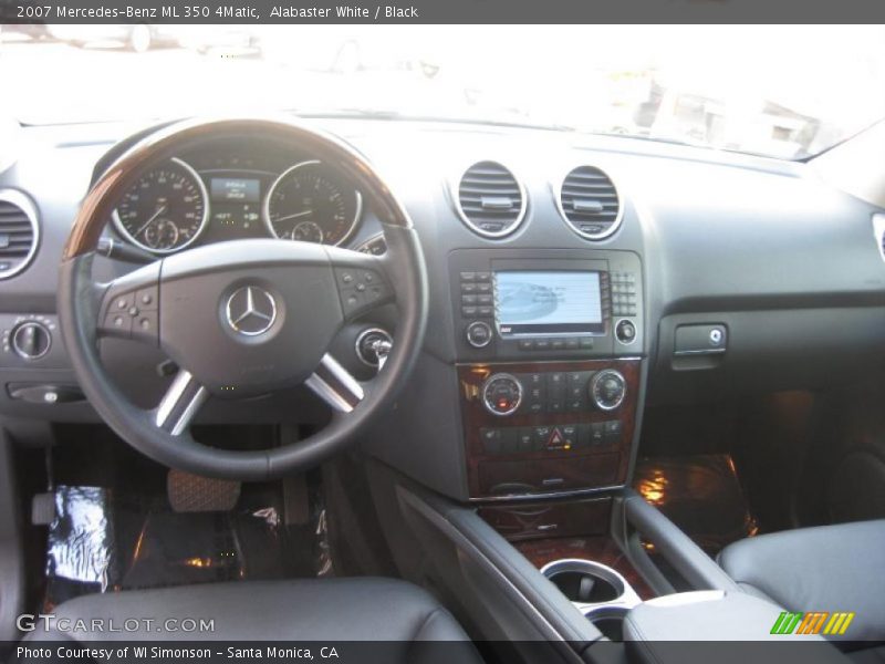 Alabaster White / Black 2007 Mercedes-Benz ML 350 4Matic