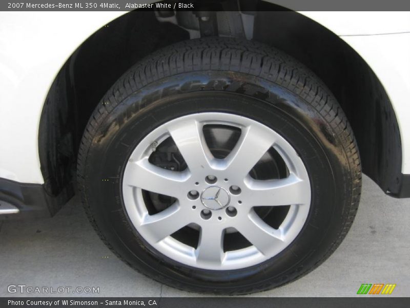 Alabaster White / Black 2007 Mercedes-Benz ML 350 4Matic