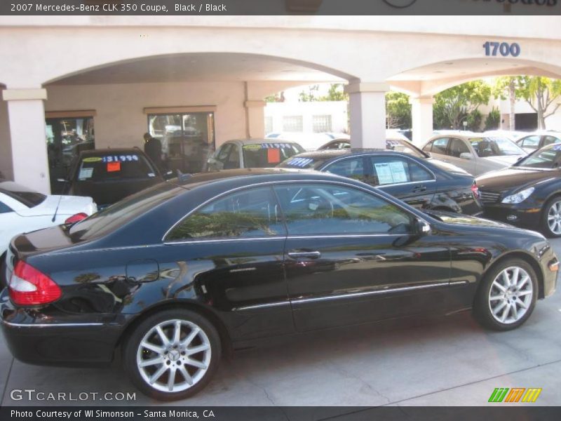 Black / Black 2007 Mercedes-Benz CLK 350 Coupe