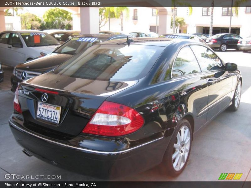 Black / Black 2007 Mercedes-Benz CLK 350 Coupe