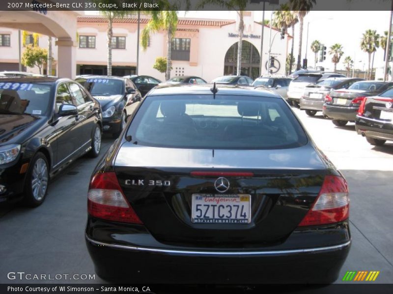 Black / Black 2007 Mercedes-Benz CLK 350 Coupe