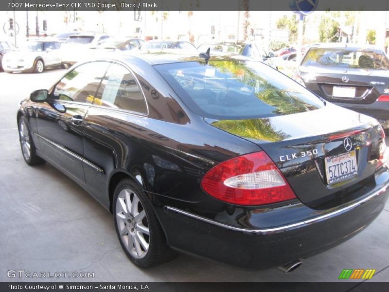 Black / Black 2007 Mercedes-Benz CLK 350 Coupe