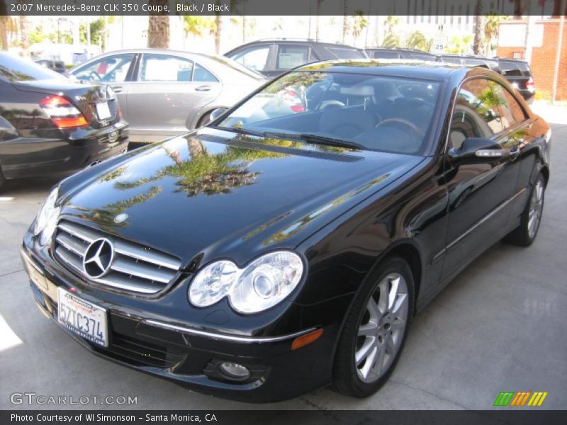 Black / Black 2007 Mercedes-Benz CLK 350 Coupe