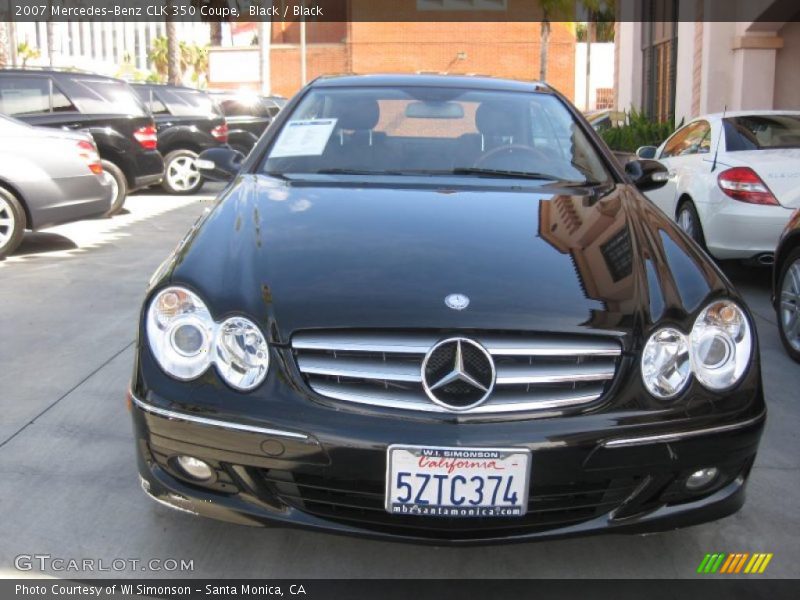 Black / Black 2007 Mercedes-Benz CLK 350 Coupe