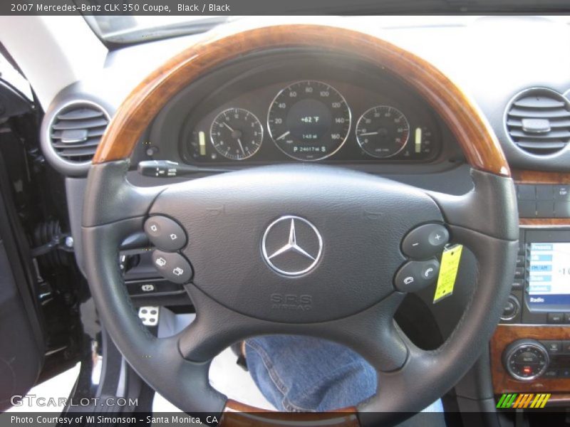Black / Black 2007 Mercedes-Benz CLK 350 Coupe