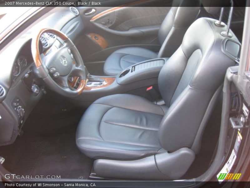 Black / Black 2007 Mercedes-Benz CLK 350 Coupe