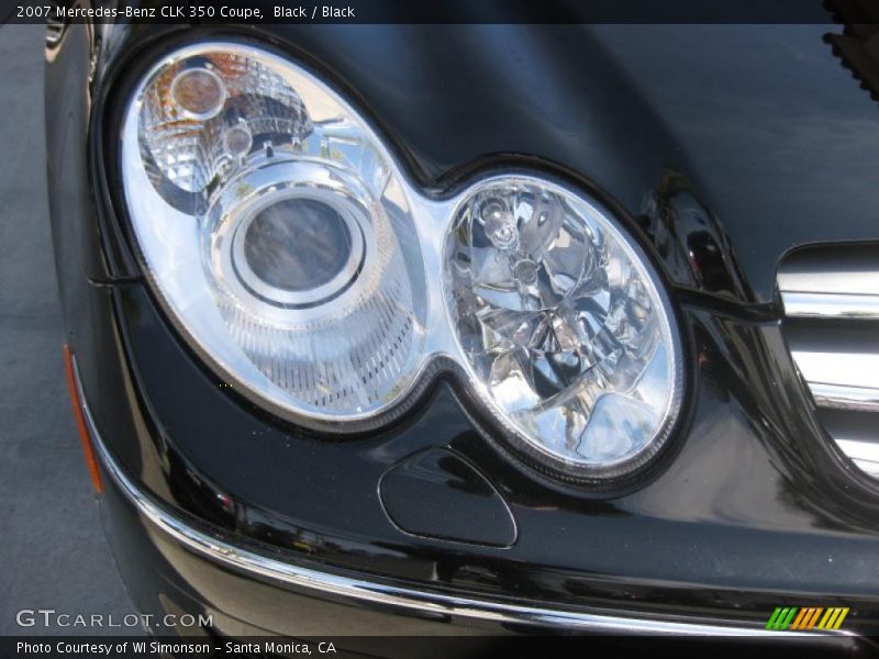 Black / Black 2007 Mercedes-Benz CLK 350 Coupe