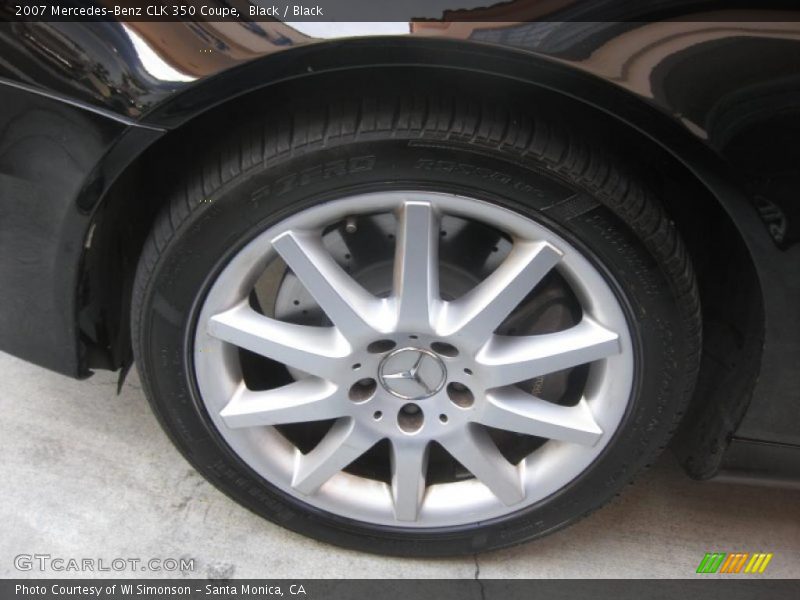 Black / Black 2007 Mercedes-Benz CLK 350 Coupe