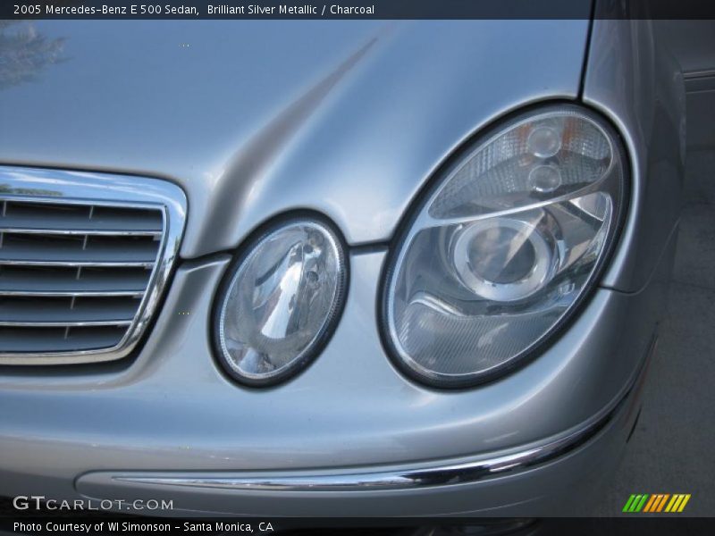 Brilliant Silver Metallic / Charcoal 2005 Mercedes-Benz E 500 Sedan