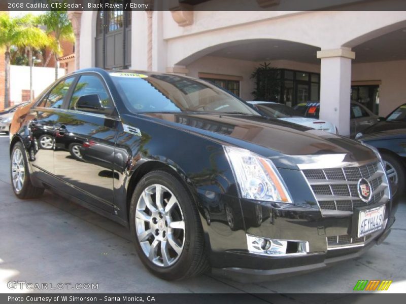 Black Raven / Ebony 2008 Cadillac CTS Sedan