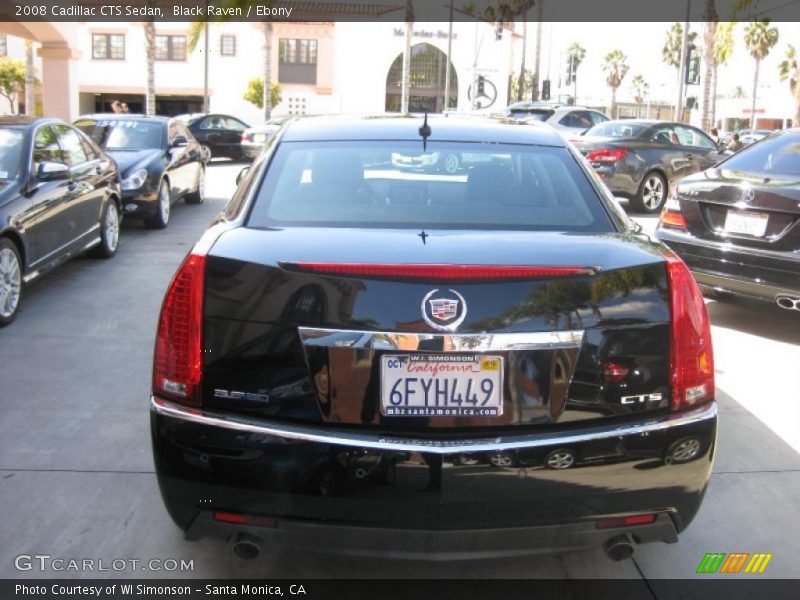 Black Raven / Ebony 2008 Cadillac CTS Sedan