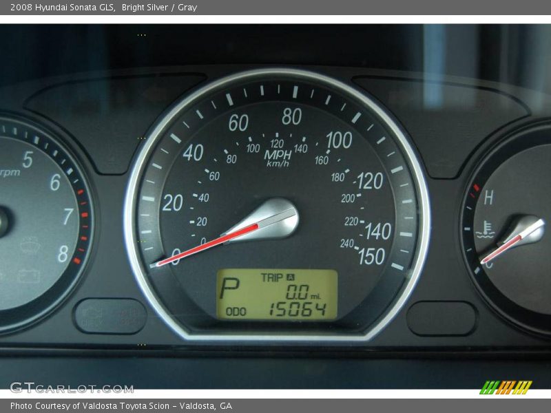 Bright Silver / Gray 2008 Hyundai Sonata GLS