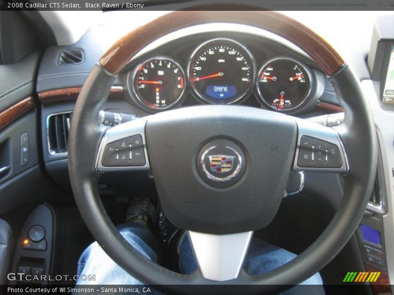 Black Raven / Ebony 2008 Cadillac CTS Sedan