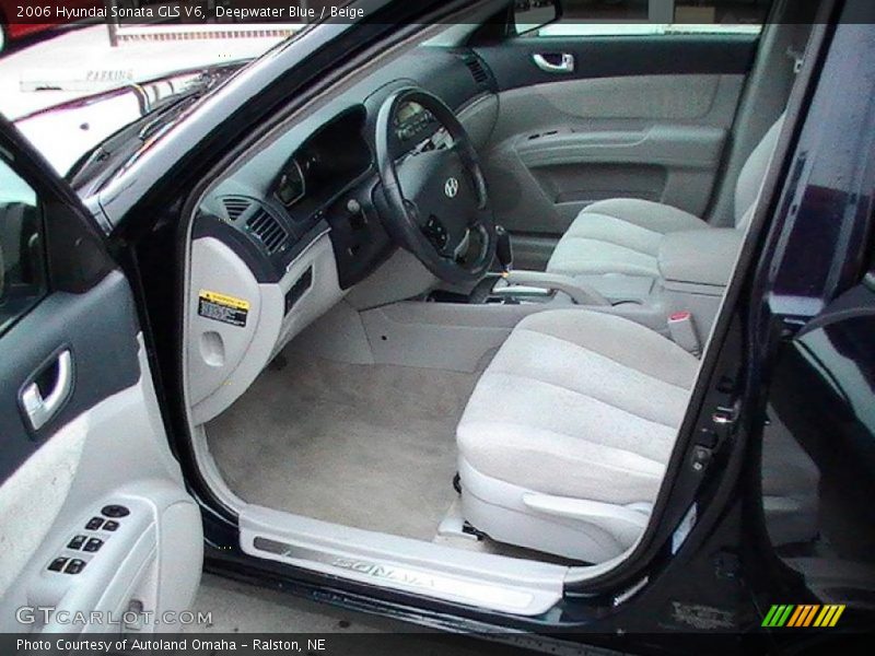 Deepwater Blue / Beige 2006 Hyundai Sonata GLS V6