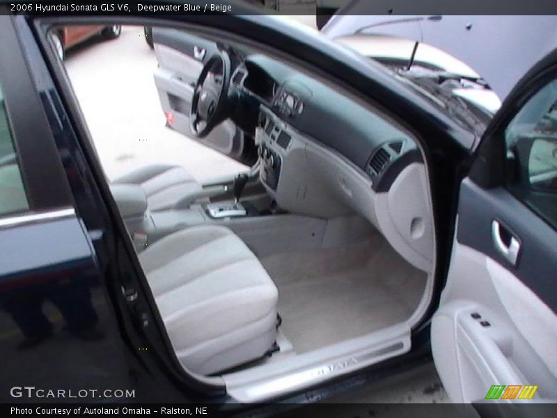 Deepwater Blue / Beige 2006 Hyundai Sonata GLS V6