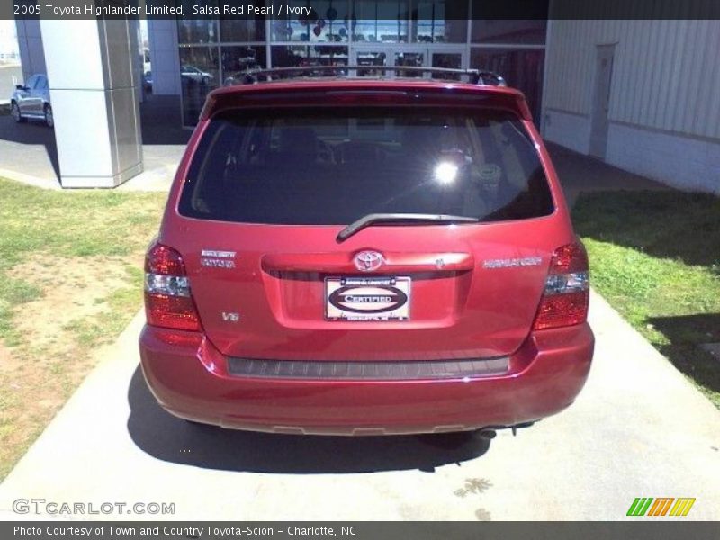 Salsa Red Pearl / Ivory 2005 Toyota Highlander Limited