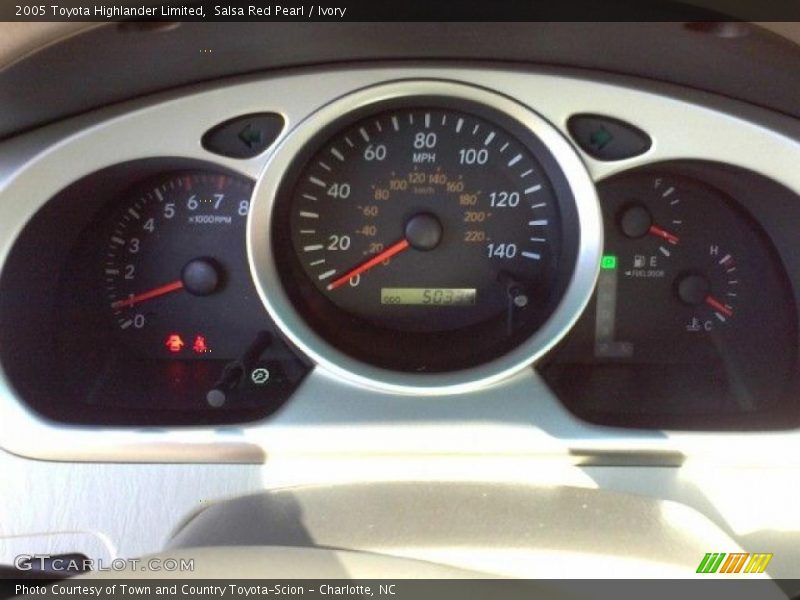 Salsa Red Pearl / Ivory 2005 Toyota Highlander Limited