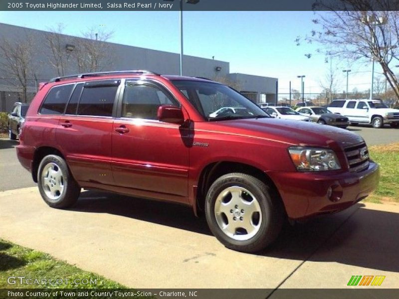 Salsa Red Pearl / Ivory 2005 Toyota Highlander Limited