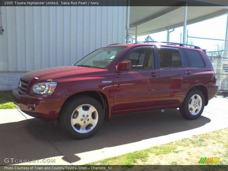 Salsa Red Pearl / Ivory 2005 Toyota Highlander Limited