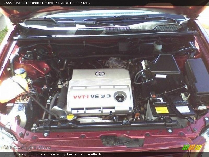 Salsa Red Pearl / Ivory 2005 Toyota Highlander Limited