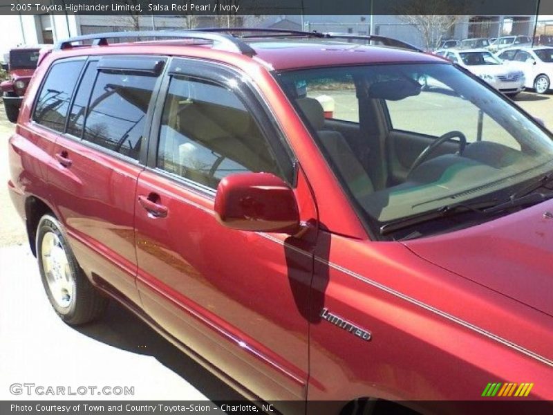 Salsa Red Pearl / Ivory 2005 Toyota Highlander Limited