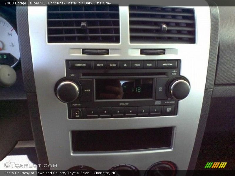Light Khaki Metallic / Dark Slate Gray 2008 Dodge Caliber SE