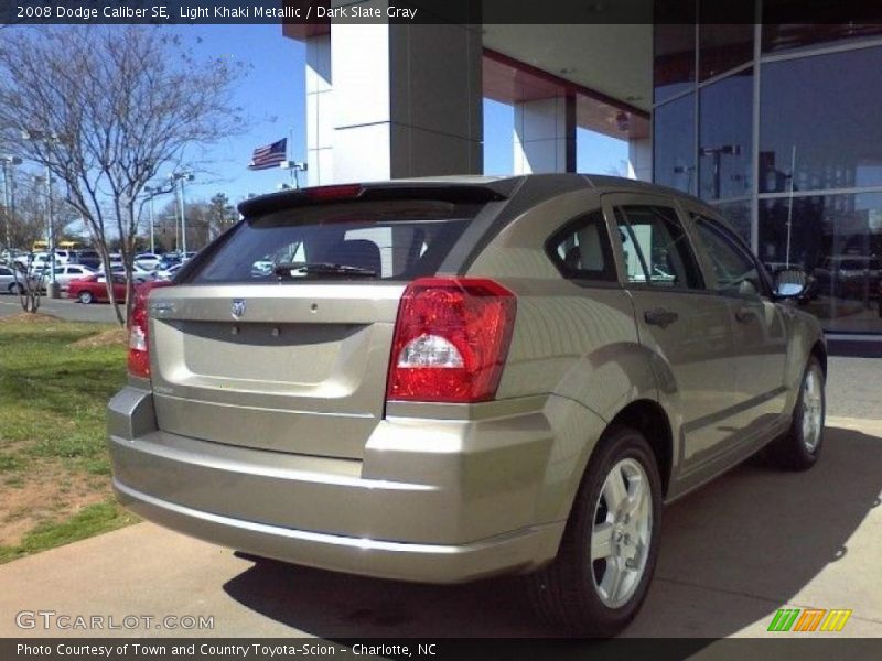 Light Khaki Metallic / Dark Slate Gray 2008 Dodge Caliber SE