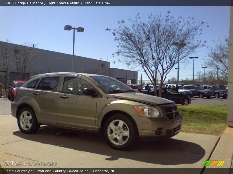 Light Khaki Metallic / Dark Slate Gray 2008 Dodge Caliber SE