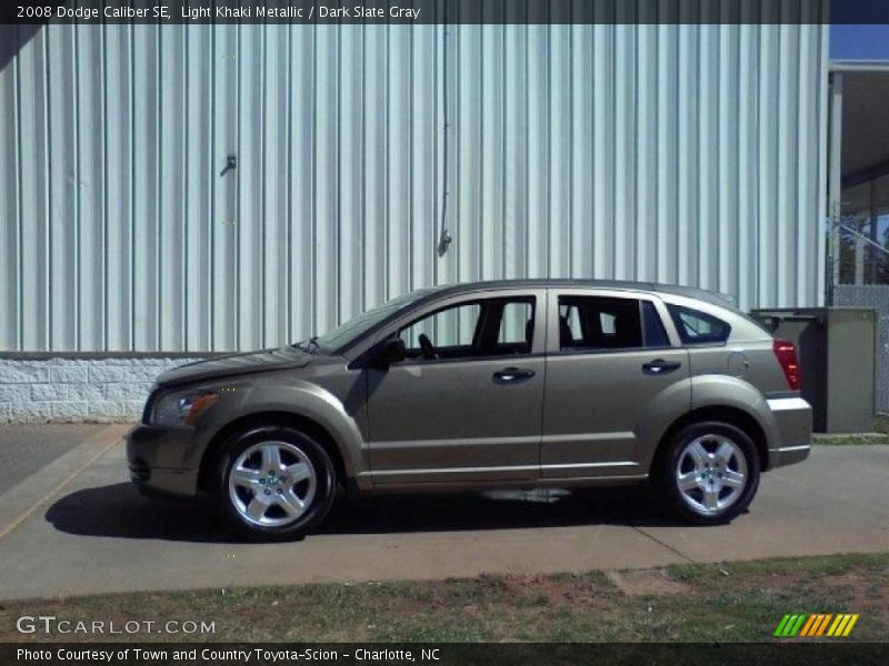 Light Khaki Metallic / Dark Slate Gray 2008 Dodge Caliber SE